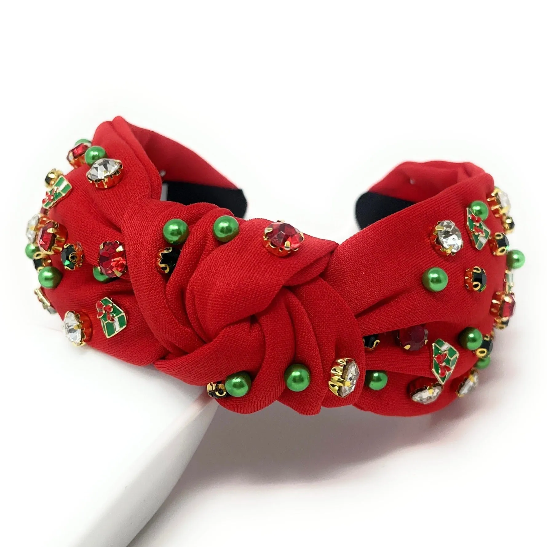 Gift Charm Jeweled Knot Headband